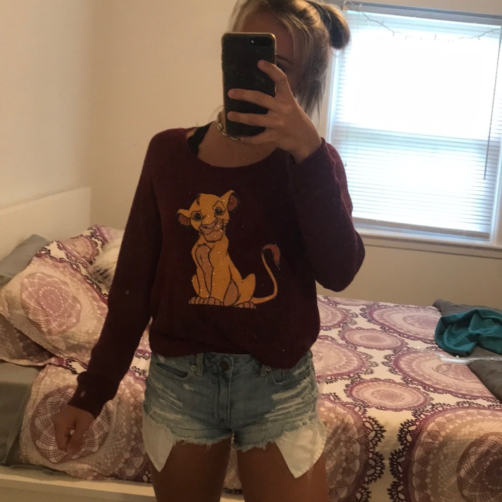 Sparkly Disney sweater from pacsun
